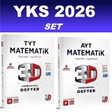2026 TYT - AYT Matematik Video Destekli Defter VDD Seti 3D Yayınları