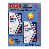 2026 Tyt Biyoloji 40X6+Kimya 40X7 Branş Deneme(240-280 Soru)+Tablet Kalemi