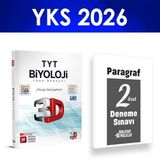 2026 TYT Biyoloji Soru Bankası 3D Yayınları Paragraf Deneme Hediye