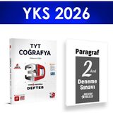 2026 TYT Coğrafya Video Ders Defteri 3D Yayınları Paragraf Deneme Hediye