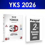2026 TYT Türkçe Video Ders Defteri 3D Yayınları Paragraf Deneme Hediye