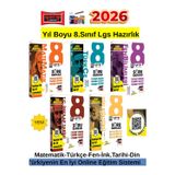 2026 Yıl Boyu 8.Sınıf Lgs Hazırlık Matematik-Türkçe-Fen-İnk.Tarihi-Din Soru Bankası Seti+Kalem