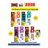 2026 Yıl Boyu 8.Sınıf Lgs Hazırlık Matematik-Türkçe-Fen-İnk.Tarihi Soru Bankası Seti+Kalem