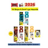 2026 Yıl Boyu 8.Sınıf Lgs Hazırlık Türkçe-İnk.Tarihi-Din Video Çözümlü Soru Bankası Seti+Kalem