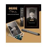2026 Yılına Özel Ajanda Ve Ayraç Kartpostal Seti - Gri