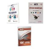 2027 2027 Limit AYT Tüm Dersler Eşit Ağırlık 4 2 + Edebiyat Divan Edebiyatı Soru + anla kazan paragraf deneme 3'lü Set