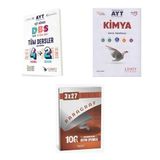 2027 2027 Limit AYT Tüm Dersler Eşit Ağırlık 4 2 + Kimya Soru + anla kazan paragraf deneme 3'lü Set