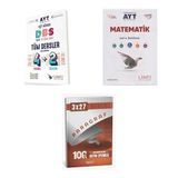 2027 2027 Limit AYT Tüm Dersler Eşit Ağırlık 4 2 + Matematik Soru + anla kazan paragraf deneme 3'lü Set