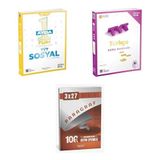 2027 2027 ÜçDörtBeş TYT Sosyal 1 Ayda Tüm + Türkçe Soru + anla kazan paragraf deneme 3'lü Set