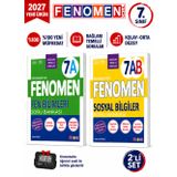 2027 7.Sınıf 7A FEN BİLİMLERİ- 7AB SOSYAL BİLGİLER Maarif Yeni Müfredat Soru Bankası Seti+Kronometre(2 KİTAP)(Kolay-Orta)
