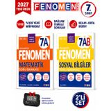 2027 7.Sınıf 7A MATEMATİK- 7AB SOSYAL BİLGİLER Maarif Yeni Müfredat Soru Bankası Seti+Kronometre(2 KİTAP)(Kolay-Orta)