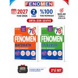 2027 7.Sınıf 7B MATEMATİK- 7B FEN BİLİMLERİ Maarif Yeni Müfredat Soru Bankası Seti(2 KİTAP)(Orta-Zor)+Kronometre