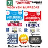 2027 7.Sınıf Güçlendiren Matematik-Türkçe Bağlam Temelli %100 Yeni Müfredat Soru Bankası Seti+Kronometre