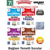 2027 7.Sınıf Güçlendiren Matematik-Türkçe-Fen-Sosyal Bağlam Temelli %100 Yeni Müfredat Soru Bankası Seti+Kronometre