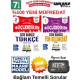 2027 7.Sınıf Güçlendiren T-F %100 Maarif Bağlam Temelli Yeni Müfredat Soru Bankası Seti+Kronometre( 2 Kitap)