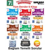 2027 7.Sınıf Güçlendiren Tüm Dersler Bağlam Temelli %100 Yeni Müfredat 6 Kitap Soru Bankası Seti+Kronometre