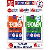 2027 7.Sınıf MATEMATİK A-FEN BİLİMLERİ A Kolay Orta Seviye %100 Marif Yeni Müfredat Soru Bankası Seti