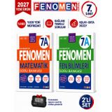 2027 7.Sınıf MATEMATİK A-FEN BİLİMLERİ A Kolay Orta Seviye %100 Marif Yeni Müfredat Soru Bankası Seti+Kronometre
