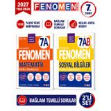 2027 7.Sınıf MATEMATİK A-SOSYAL BİLGİLER AB Kolay Orta Seviye %100 Marif Yeni Müfredat Soru Bankası Seti