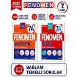 2027 7.Sınıf MATEMATİK A-TÜRKÇE A Kolay Orta Seviye %100 Marif Yeni Müfredat Soru Bankası Seti
