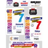 2027 7.Sınıf Matematik-Türkçe Konu Anlatımlı Bağlam Temelli Soru Bankası Fasikül %100 Yeni Müfredat+Kronometre