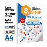 2027 8.Sınıf İmam Hatip LGS Fen Bilimleri MEB Çalışma Kitabı Soru Bankası BASKI ÜCRETİ