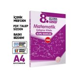 2027 8.Sınıf LGS Matematik MEB Çalışma Kitabı Soru Bankası (Renkli Baskı A4 Boyutlu) BASKI ÜCRETİ