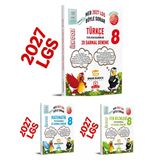 2027 8.Sınıf Lgs Türkçe-Matematik-Fen İlk Doz Deneme 3'Lü Seti Sinan Kuzucu