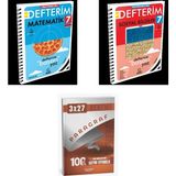 2027 Arı 7 Sınıf Defterim Güncel Matematik Matemito + Sosyal Sosyalimo Bilgiler Konu + Ankapade 3'Lü Set