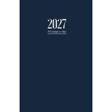 2027 Diary A5 Page A Day: One Page Per Day To View Dated From Jan 2027 To Dec 2027 | Perfect For Appointments, Reminders, Scheduling ... Dark Blue Cover Design