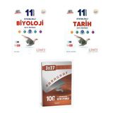 2027 Limit 11. Sınıf Etkinlikli Biyoloji + Tarih Soru + Anla Kazan Paragraf Deneme 3'Lü Set