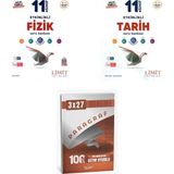 2027 Limit 11. Sınıf Etkinlikli Fizik + Tarih Soru + Anla Kazan Paragraf Deneme 3'Lü Set