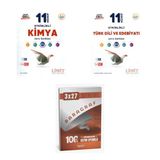 2027 Limit 11. Sınıf Etkinlikli Kimya + Edebiyat Türk Dili Ve Edebiyatı Soru + Anla Kazan Paragraf Deneme 3'Lü Set