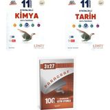 2027 Limit 11. Sınıf Etkinlikli Kimya + Tarih Soru + Anla Kazan Paragraf Deneme 3'Lü Set