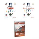 2027 Limit 11. Sınıf Etkinlikli Tarih + Edebiyat Türk Dili Ve Edebiyatı Soru + Anla Kazan Paragraf Deneme 3'Lü Set
