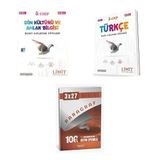 2027 Limit 8. Sınıf Föyleri Din Kültürü Ve Ahlak Bilgisi + Türkçe 13 Föy Konu + Anla Kazan Paragraf Deneme 3'Lü Set