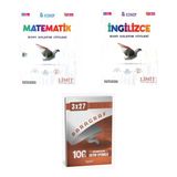 2027 Limit 8. Sınıf Föyleri Matematik + İngilizce Konu + Anla Kazan Paragraf Deneme 3'Lü Set