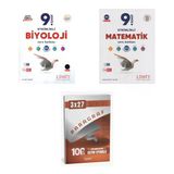2027 Limit 9. Sınıf Biyoloji Etkinlikli Maarif + Matematik Soru + Anla Kazan Paragraf Deneme 3'Lü Set