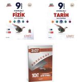 2027 Limit 9. Sınıf Etkinlikli Maarif Fizik + Tarih Soru + Anla Kazan Paragraf Deneme 3'Lü Set