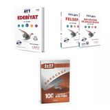 2027 Limit Ayt Edebiyat + Din + Felsefe Tyt Din Kültürü Ve Ahlak Bilgisi Felsefe El Kitabı + Ankapade 3'Lü Set