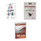 2027 Limit Ayt Tüm Dersler Eşit Ağırlık 4 2 + Edebiyat Divan Edebiyatı Soru + Anla Kazan Paragraf Deneme 3'Lü Set