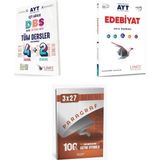 2027 Limit Ayt Tüm Dersler Eşit Ağırlık 4 2 + Edebiyat Video Çözümlü Soru + Anla Kazan Paragraf Deneme 3'Lü Set