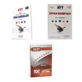 2027 Limit Ayt Tüm Dersler Sayısal + Edebiyat Divan Edebiyatı Soru + Anla Kazan Paragraf Deneme 3'Lü Set