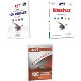 2027 Limit Ayt Tüm Dersler Sayısal + Edebiyat Video Çözümlü Soru + Anla Kazan Paragraf Deneme 3'Lü Set