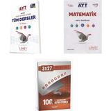2027 Limit Ayt Tüm Dersler Sayısal + Matematik Soru + Anla Kazan Paragraf Deneme 3'Lü Set