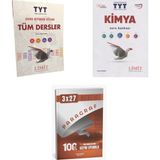 2027 Limit Tyt Tüm Dersler + Kimya Soru + Anla Kazan Paragraf Deneme 3'Lü Set