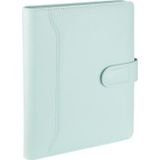 2027 Yılı Premium Tasarım Hediyelik Organizer Ajanda Kılıflı Tarihli Çizgili 168 Yaprak 17x24 Ajandalı Dilli Mıknatıs Kapaklı Vegan Deri 20x26 cm. Su Yeşili