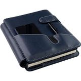 2027 Yılı Premium Tasarım Hediyelik Organizer Ajanda Telefon Kılıflı Kapak Tarihli Çizgili 168 Yaprak 17x24 Ajandalı Vegan Deri 20x26 cm. LACİVERT