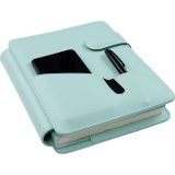 2027 Yılı Premium Tasarım Hediyelik Organizer Ajanda Telefon Kılıflı Kapak Tarihli Çizgili 168 Yaprak 17x24 Ajandalı Vegan Deri 20x26 cm. SU YEŞİLİ