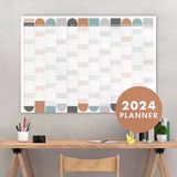 2027 Yıllık Planlayıcı Duvar Takvimi | Boho | 2027 Yılı Planlayıcısı | Aylık Planlayıcı